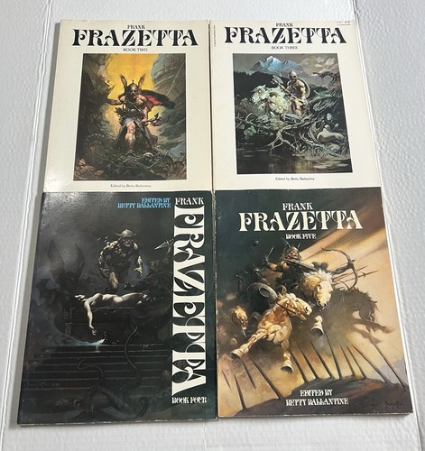 Frank frazetta book lot 4 - book, 3