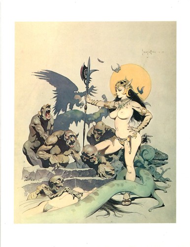 Frank frazetta art print - art,