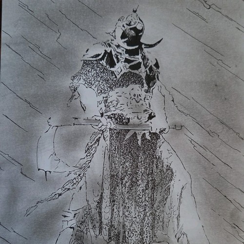 Original inked comic - original, art